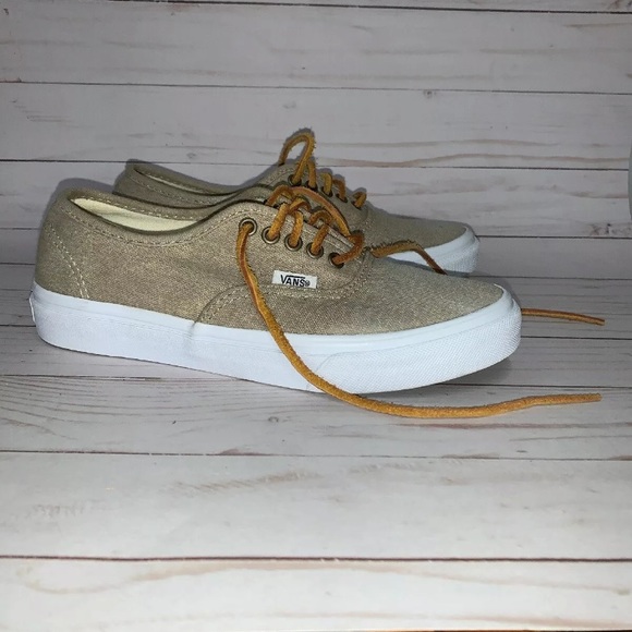 vans authentic lo pro tan